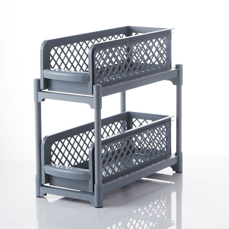 2-Tier Cabinet Organizer | Pull-Out Basket Kitchen Organization