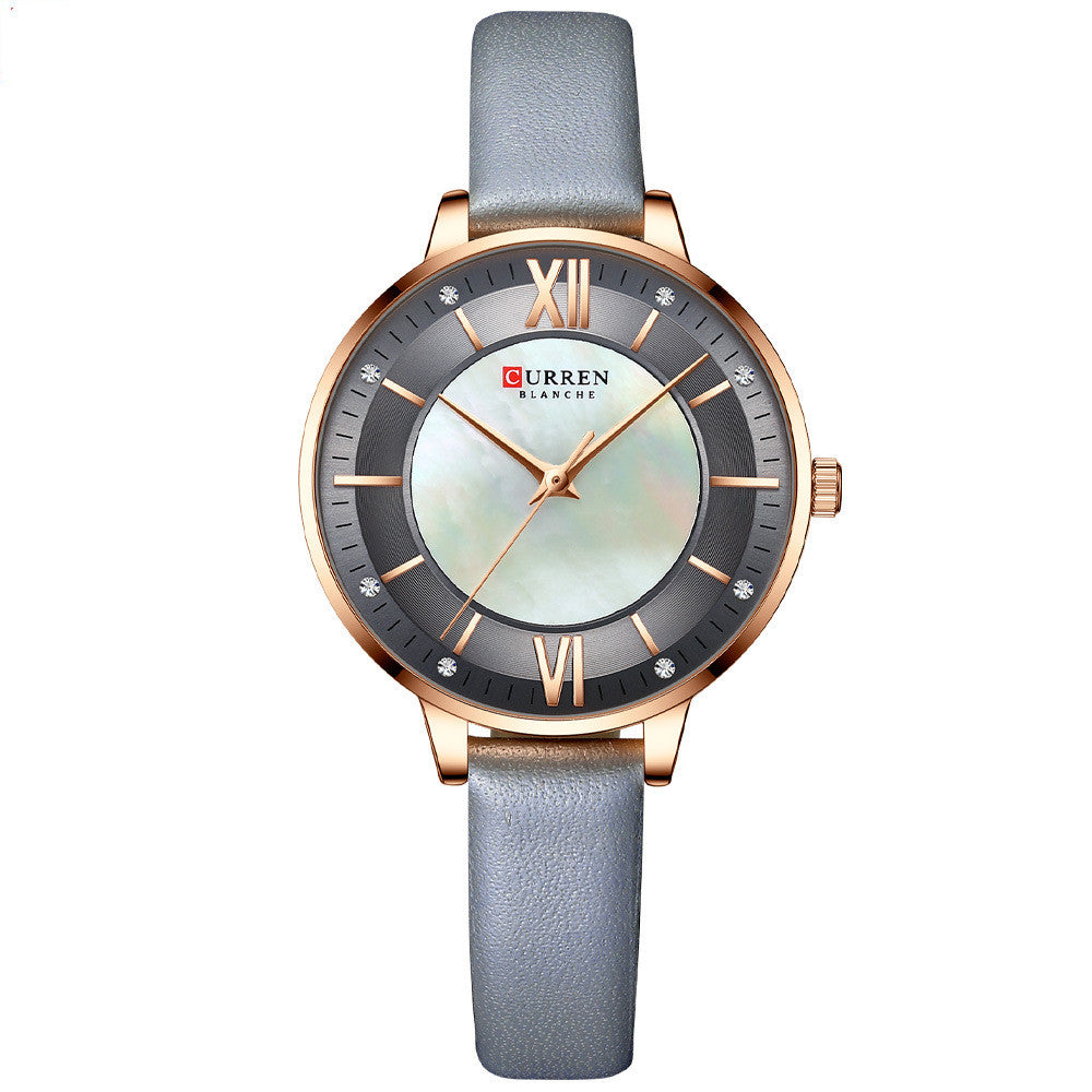 Women's Wristwatch Elegant & Fashionable | Stylish Quartz Watch with Leather Strap