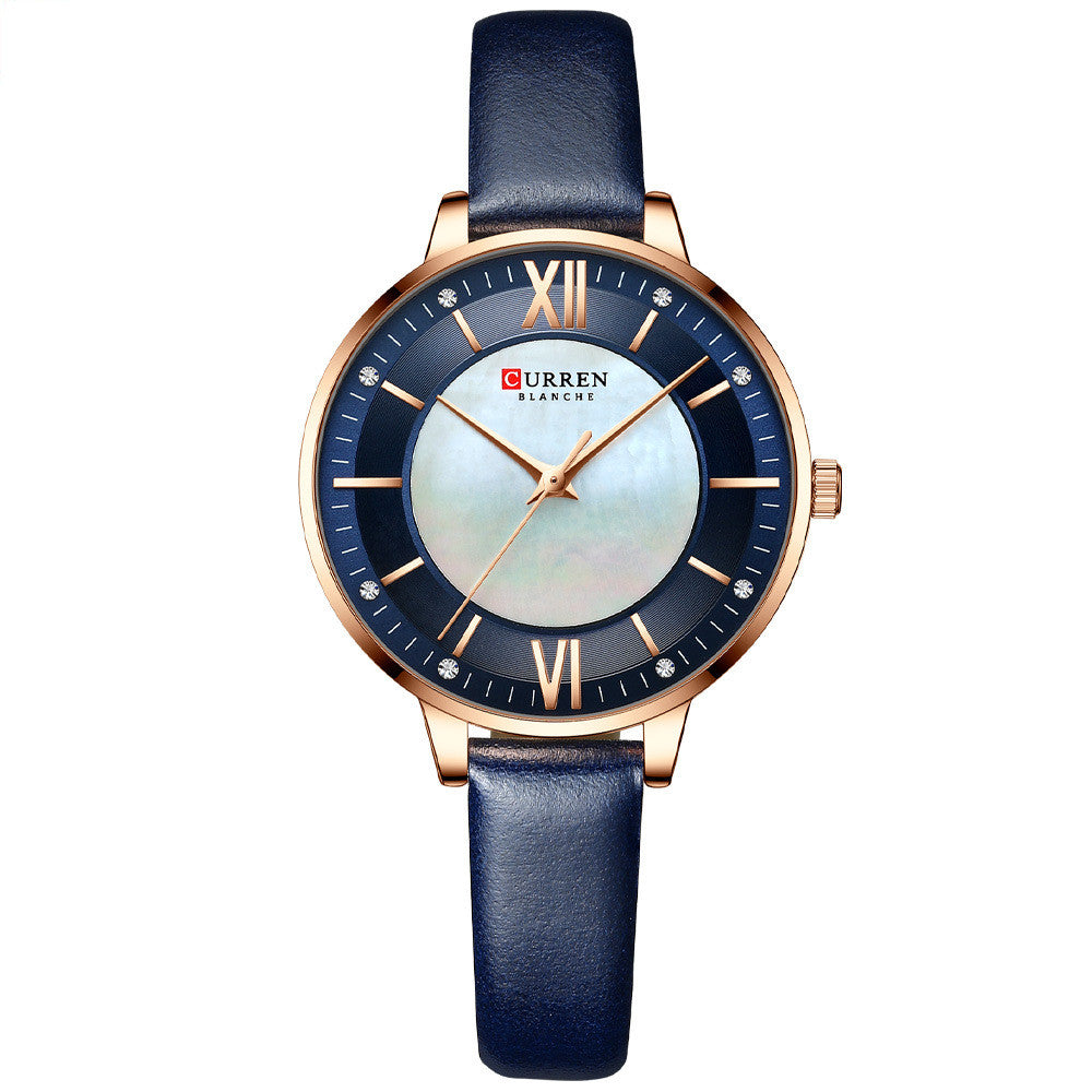 Women's Wristwatch Elegant & Fashionable | Stylish Quartz Watch with Leather Strap