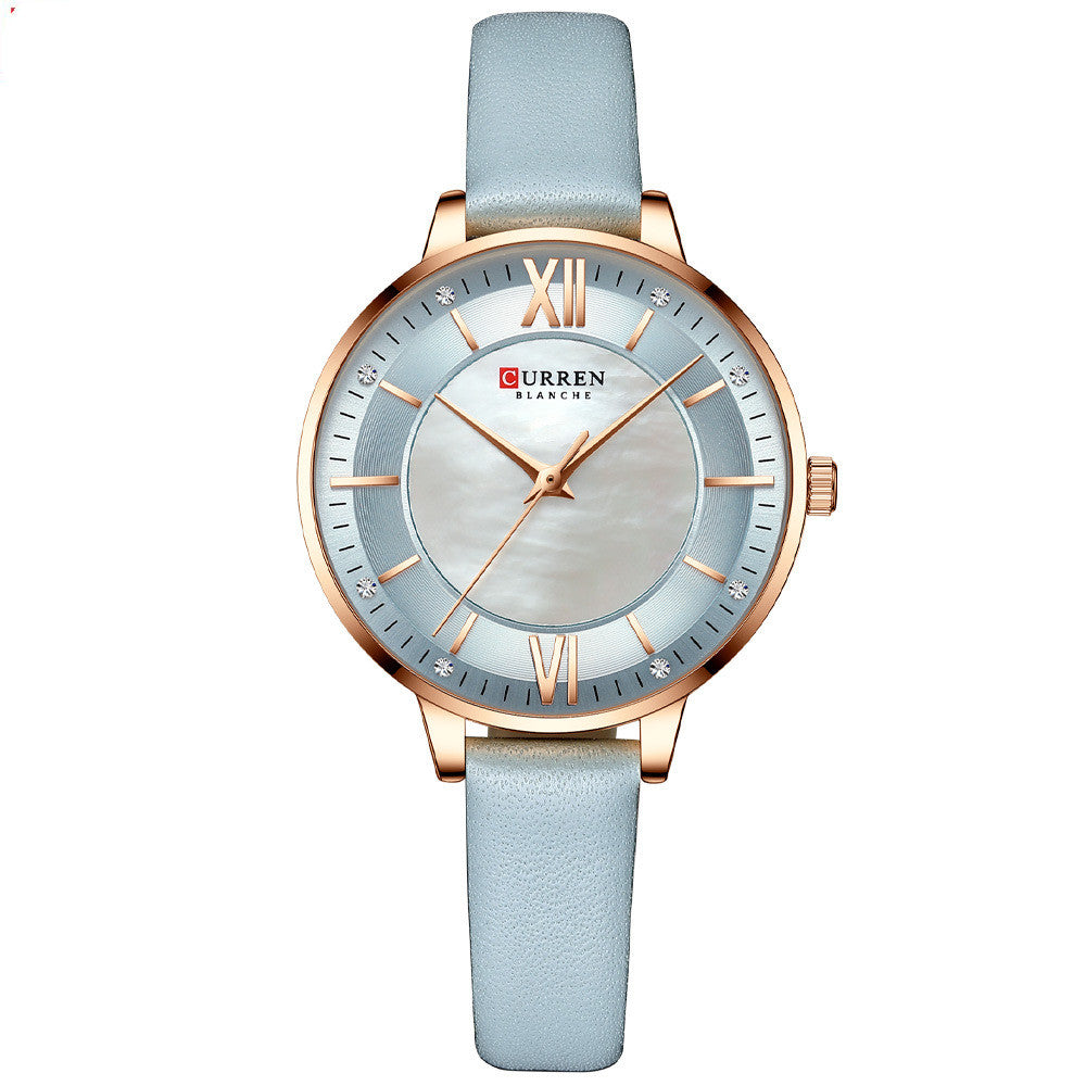 Women's Wristwatch Elegant & Fashionable | Stylish Quartz Watch with Leather Strap