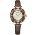 Women's Wristwatch Elegant & Fashionable | Stylish Quartz Watch with Leather Strap