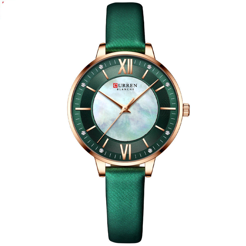 Women's Wristwatch Elegant & Fashionable | Stylish Quartz Watch with Leather Strap