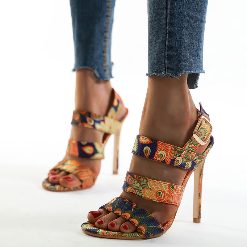 Women's Stiletto High Heels Open Toe Modern | Sexy Party Shoes Elegant