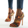 Women's Stiletto High Heels Open Toe Modern | Sexy Party Shoes Elegant
