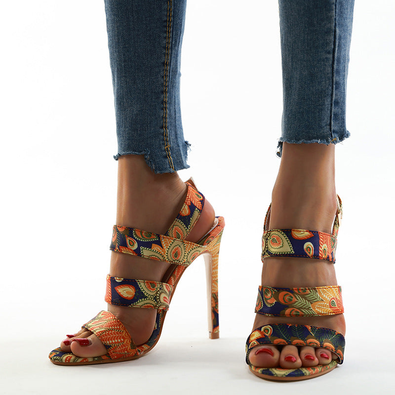 Women's Stiletto High Heels Open Toe Modern | Sexy Party Shoes Elegant