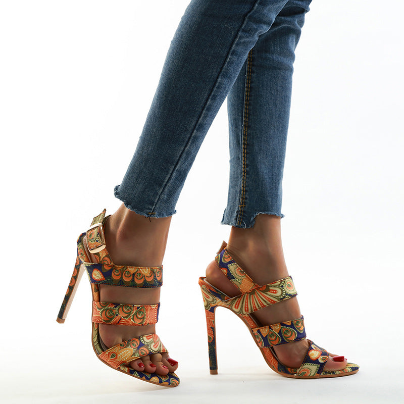 Women's Stiletto High Heels Open Toe Modern | Sexy Party Shoes Elegant