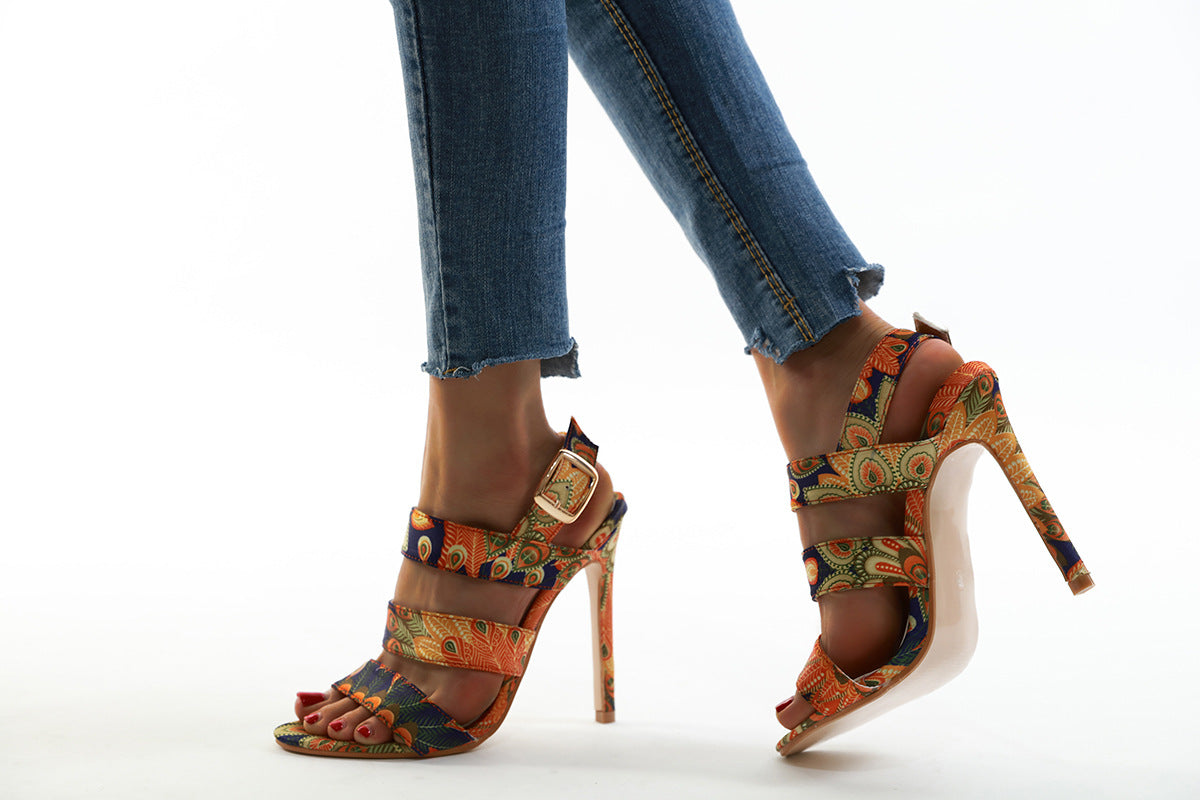 Women's Stiletto High Heels Open Toe Modern | Sexy Party Shoes Elegant
