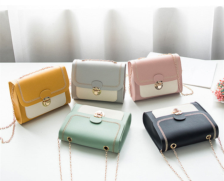 Women's Bag with Lock & Chain – Elegant & Modern
