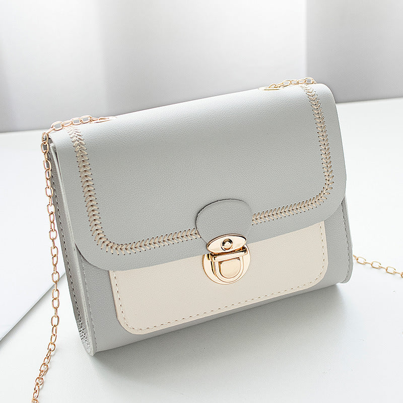 Women's Bag with Lock & Chain – Elegant & Modern