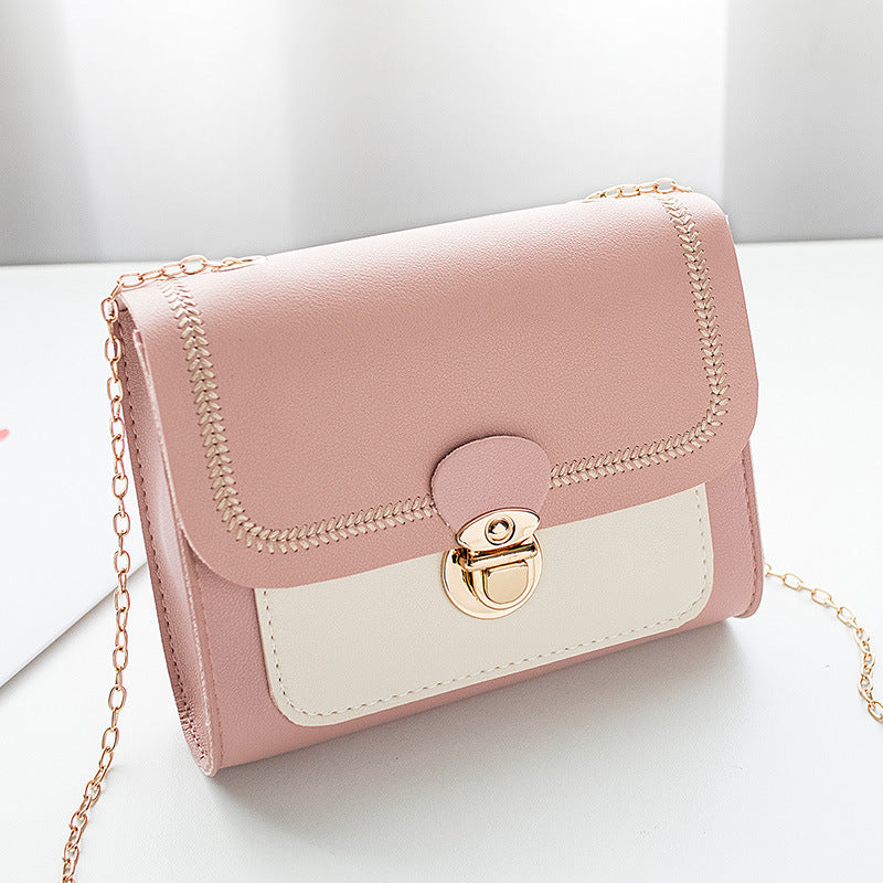 Women's Bag with Lock & Chain – Elegant & Modern