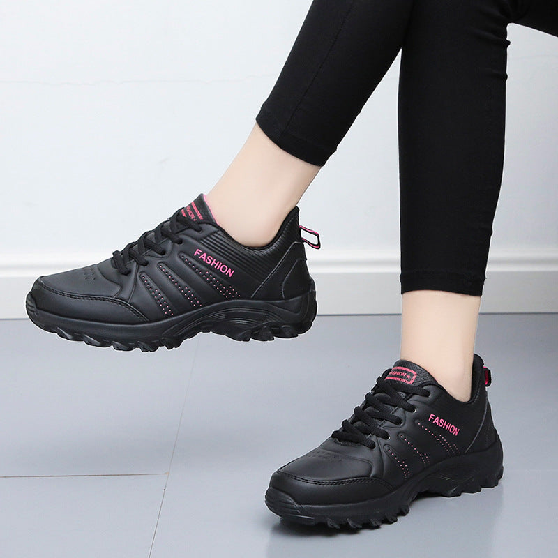Damen Leder Sneaker Herbst Winter | Bequeme Freizeitschuhe