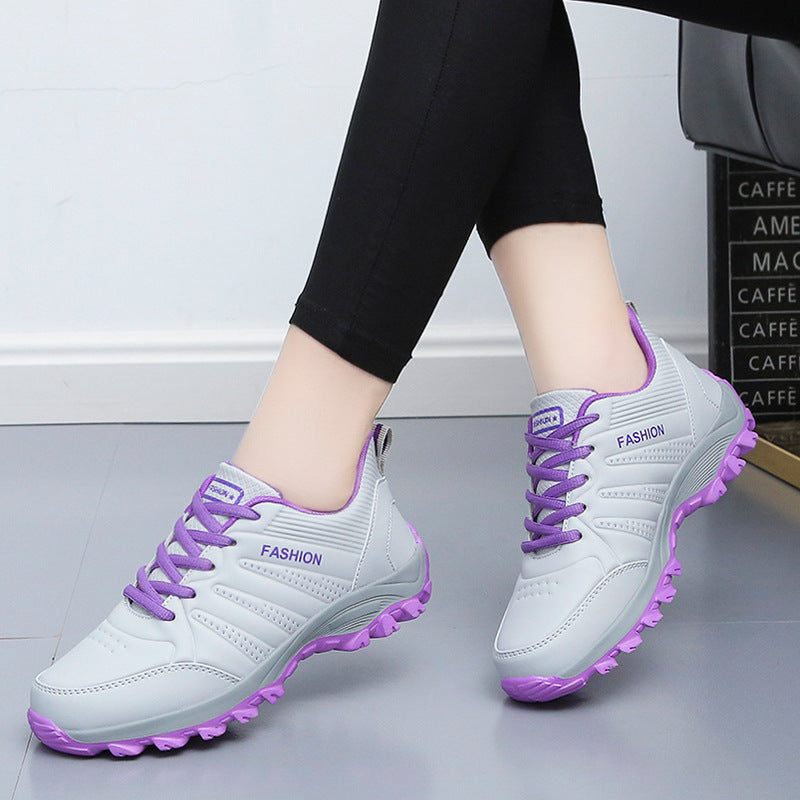 Damen Leder Sneaker Herbst Winter | Bequeme Freizeitschuhe