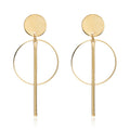 Circle Tassel Earrings – Elegant Stud Earrings with Stylish Tassels