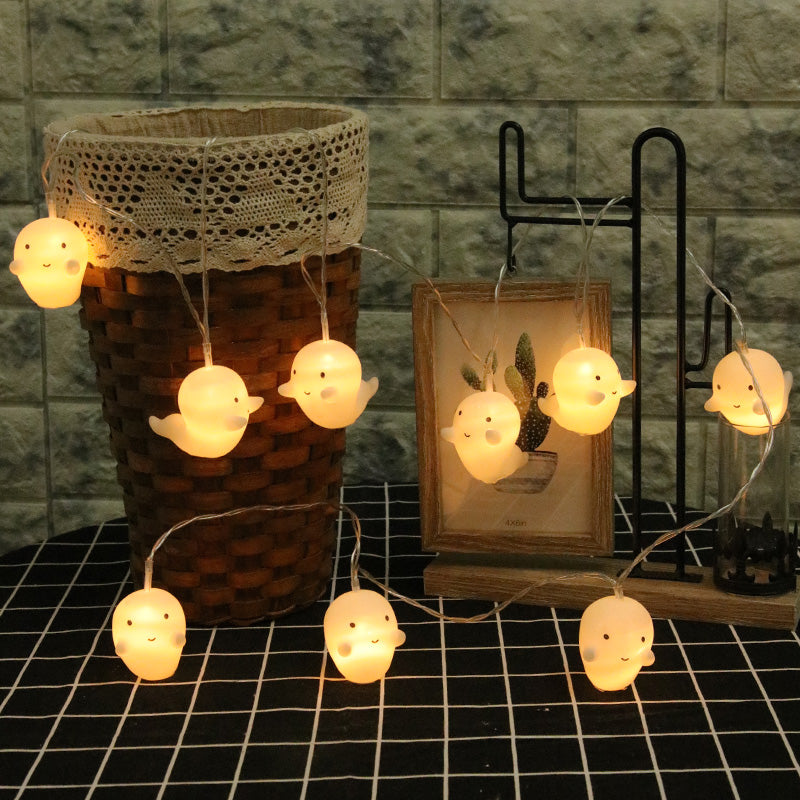 LED Kürbis Geist Laterne Halloween Dekolicht Mini Lampe