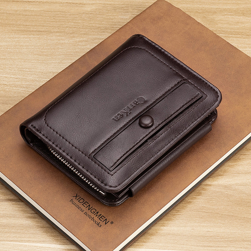 Men's Retro Wallet | Trifold | Compact Wallet