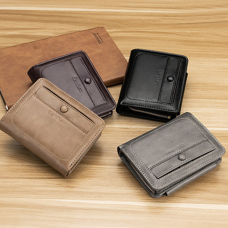 Men's Retro Wallet | Trifold | Compact Wallet