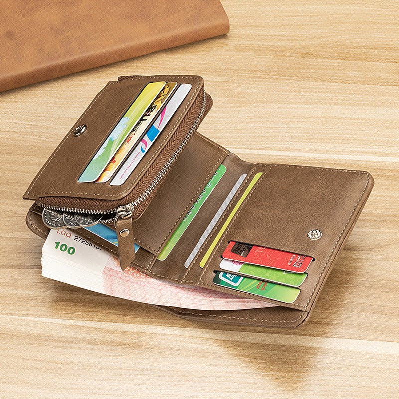 Men's Retro Wallet | Trifold | Compact Wallet