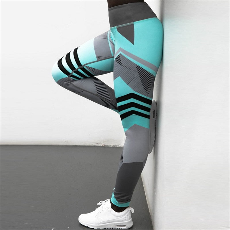 Reflective Yoga Leggings for Women | High Waist Sports Pants