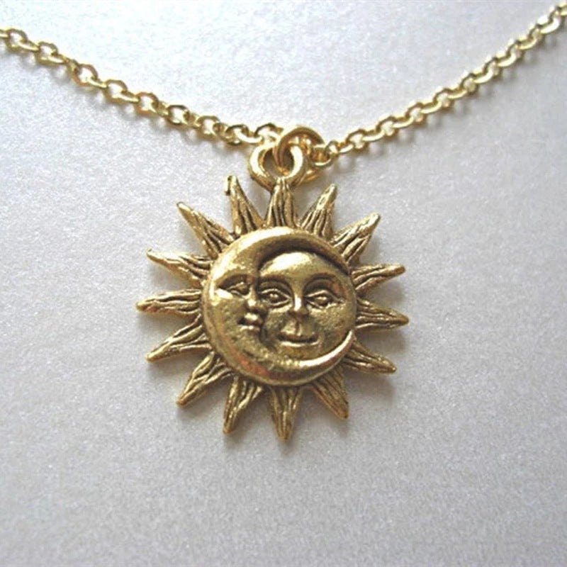 Sun & Moon Necklace – Symbolic Women's Necklace for Harmony & Elegance