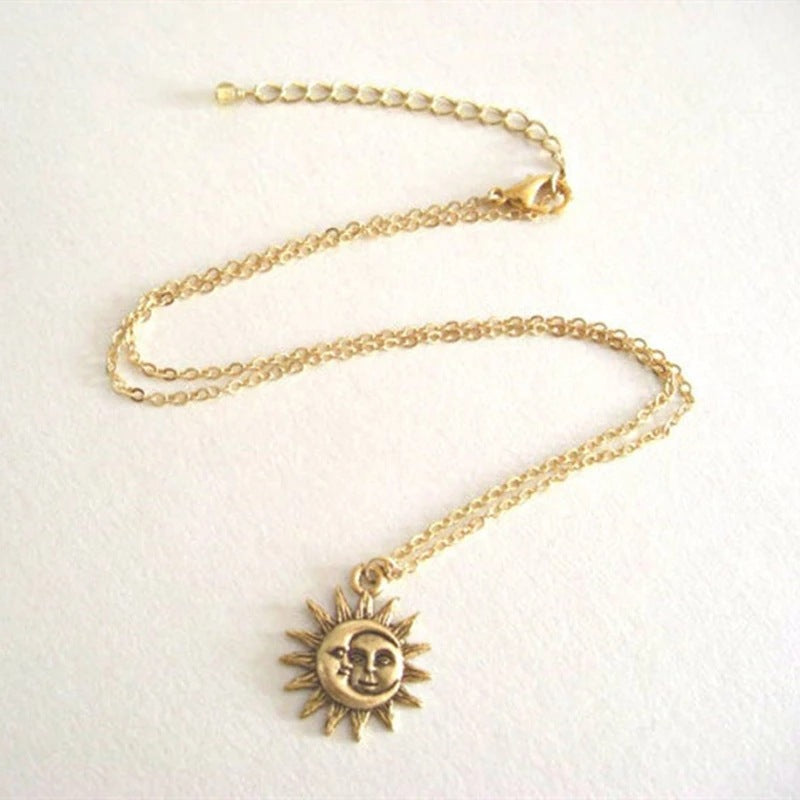 Sun & Moon Necklace – Symbolic Women's Necklace for Harmony & Elegance