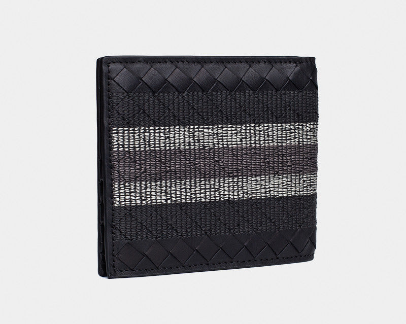 Men's Braided Leather Wallet | Short | Stylish Wallet