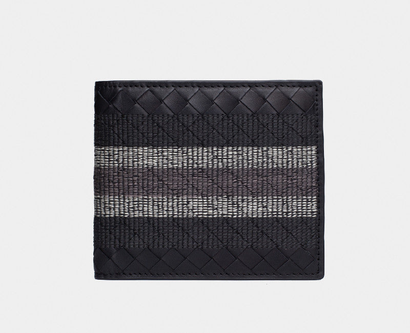 Men's Braided Leather Wallet | Short | Stylish Wallet