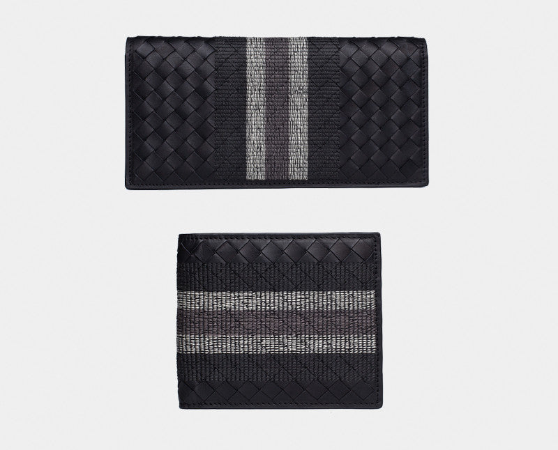 Men's Braided Leather Wallet | Short | Stylish Wallet