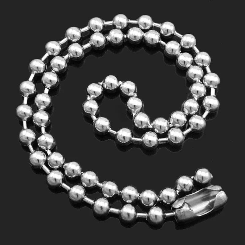 Kugelkette Halskette 40–60 cm – Moderner Damen & Herren Schmuck aus Edelstahl