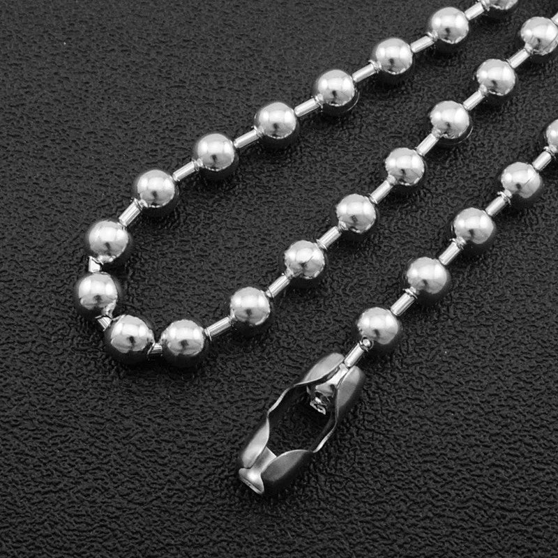 Kugelkette Halskette 40–60 cm – Moderner Damen & Herren Schmuck aus Edelstahl