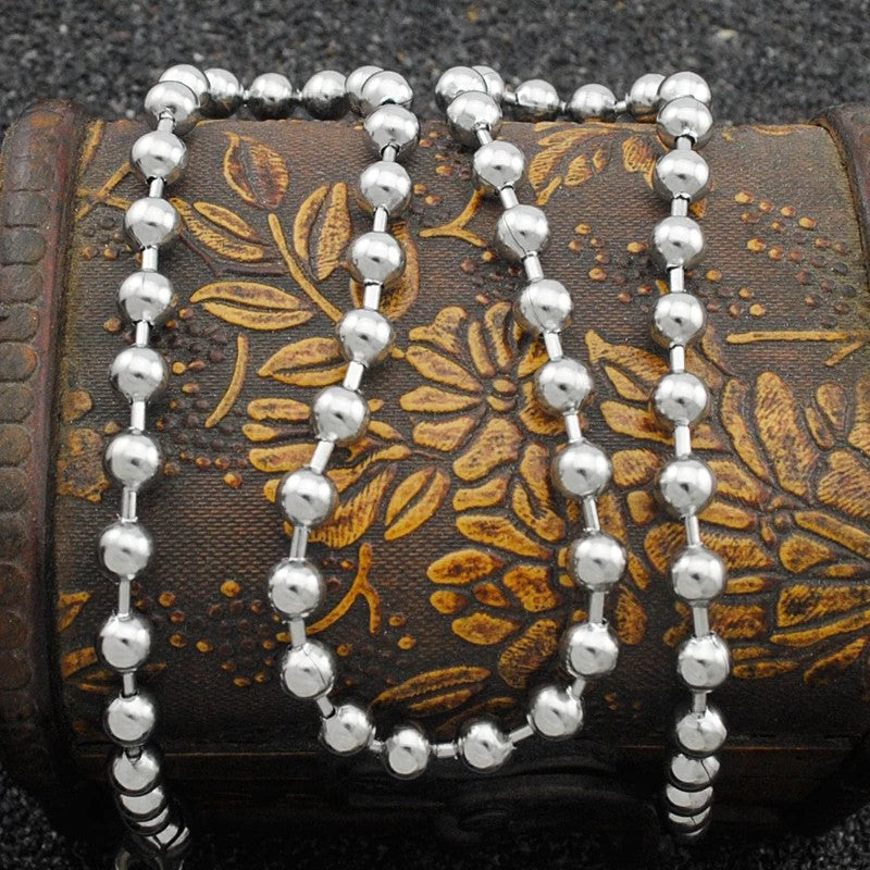 Kugelkette Halskette 40–60 cm – Moderner Damen & Herren Schmuck aus Edelstahl