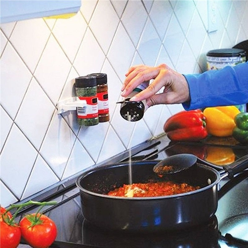 Gewürzregal Clip System | Flaschenhalter Küche Organizer