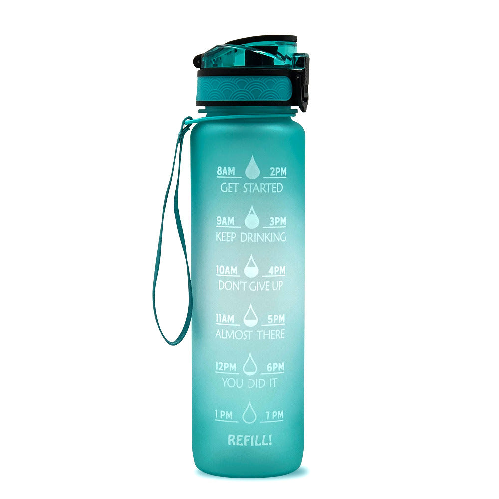 1L Tritan Trinkflasche mit Zeitmarkierung – Motivationsflasche
