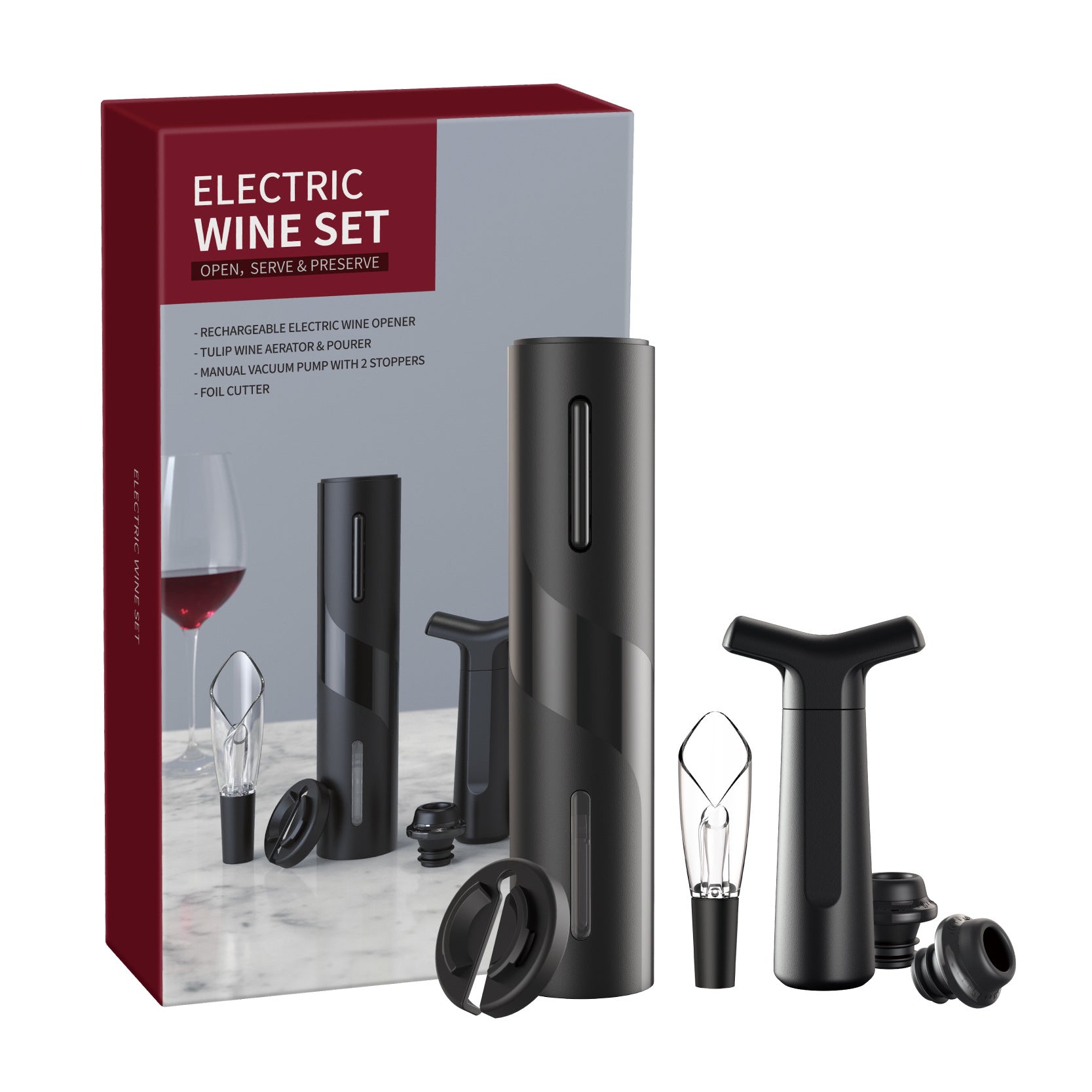 Electric Wine Opener USB – Rechargeable Bottle Opener