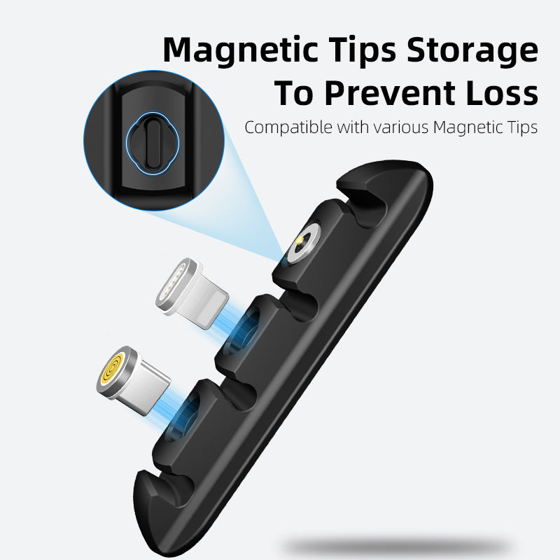 Magnetic Cable Organizer | Silicone Cable Holder Desk Tidiness