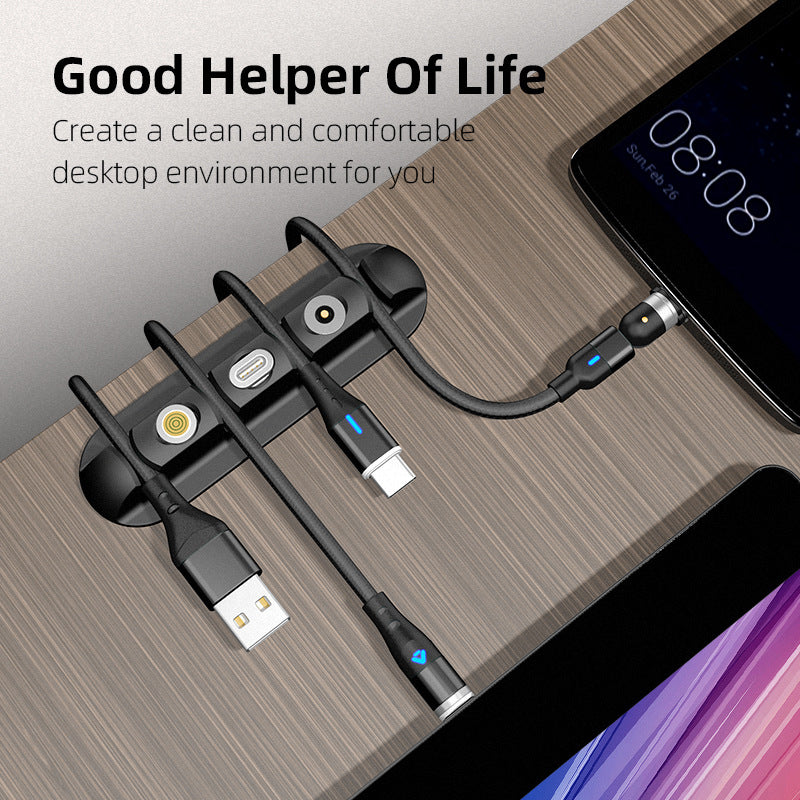 Magnetic Cable Organizer | Silicone Cable Holder Desk Tidiness