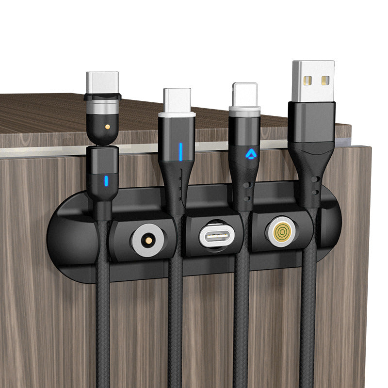 Magnetic Cable Organizer | Silicone Cable Holder Desk Tidiness