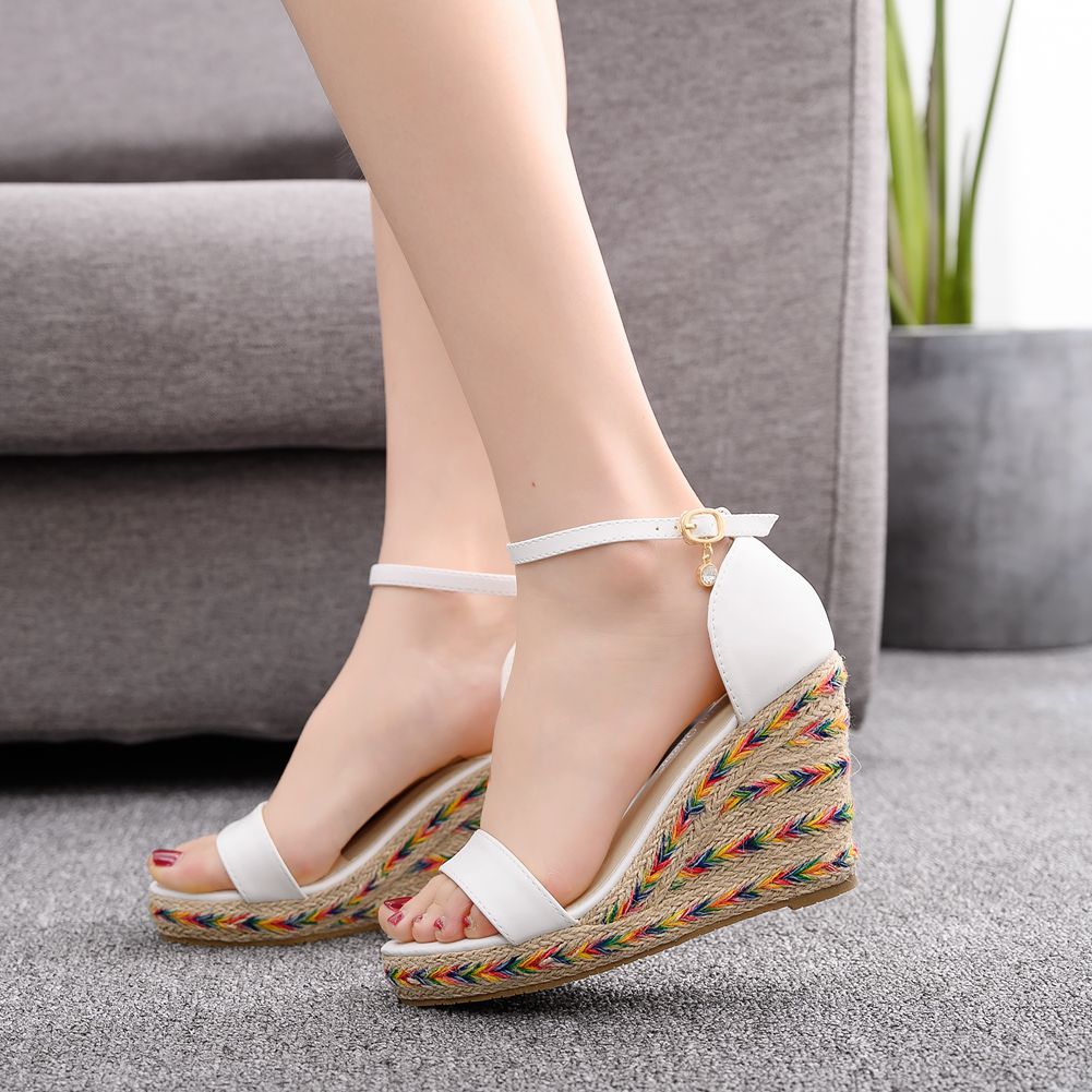 Boho Platform Sandals Women | Espadrille Wedge Sandals Summer