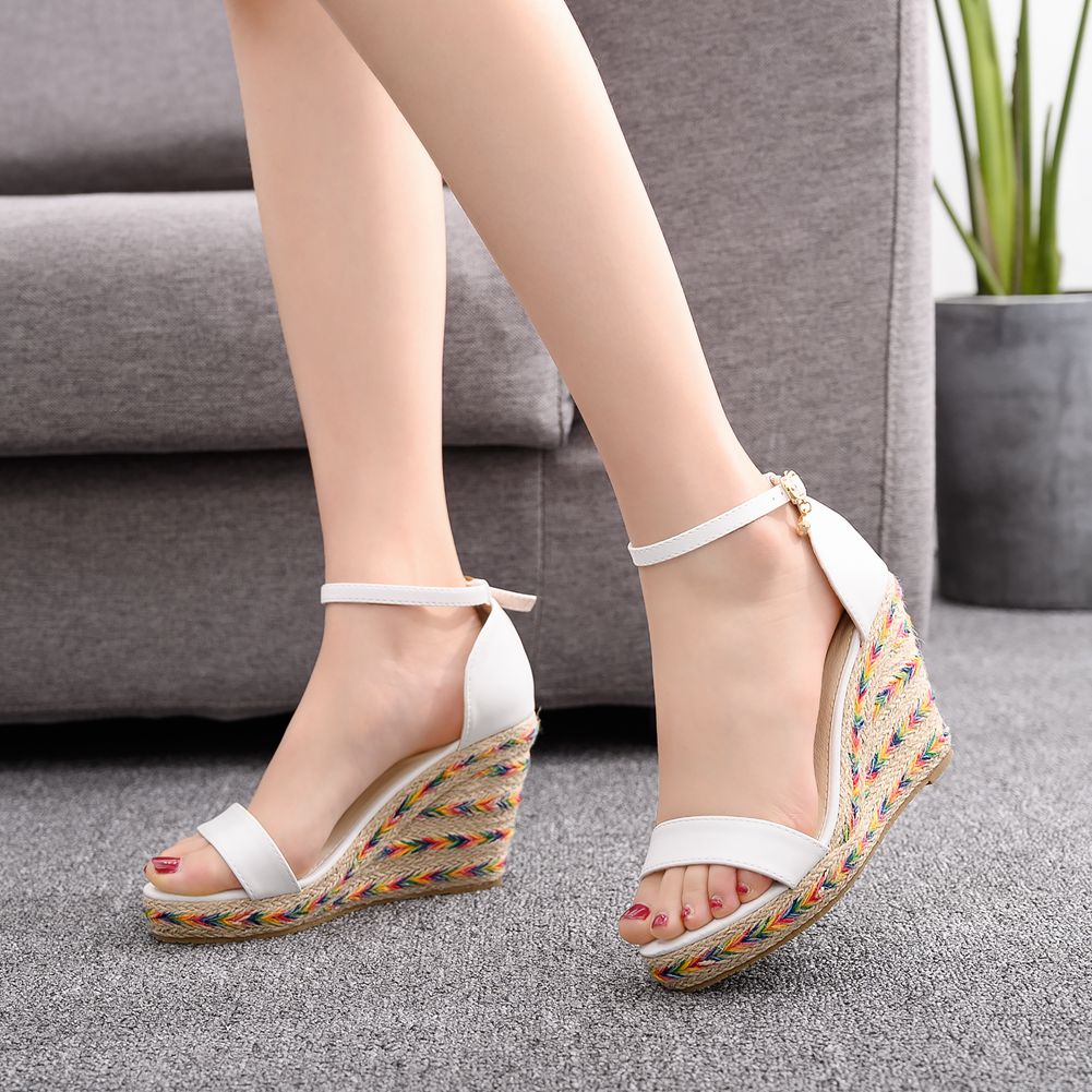 Boho Platform Sandals Women | Espadrille Wedge Sandals Summer