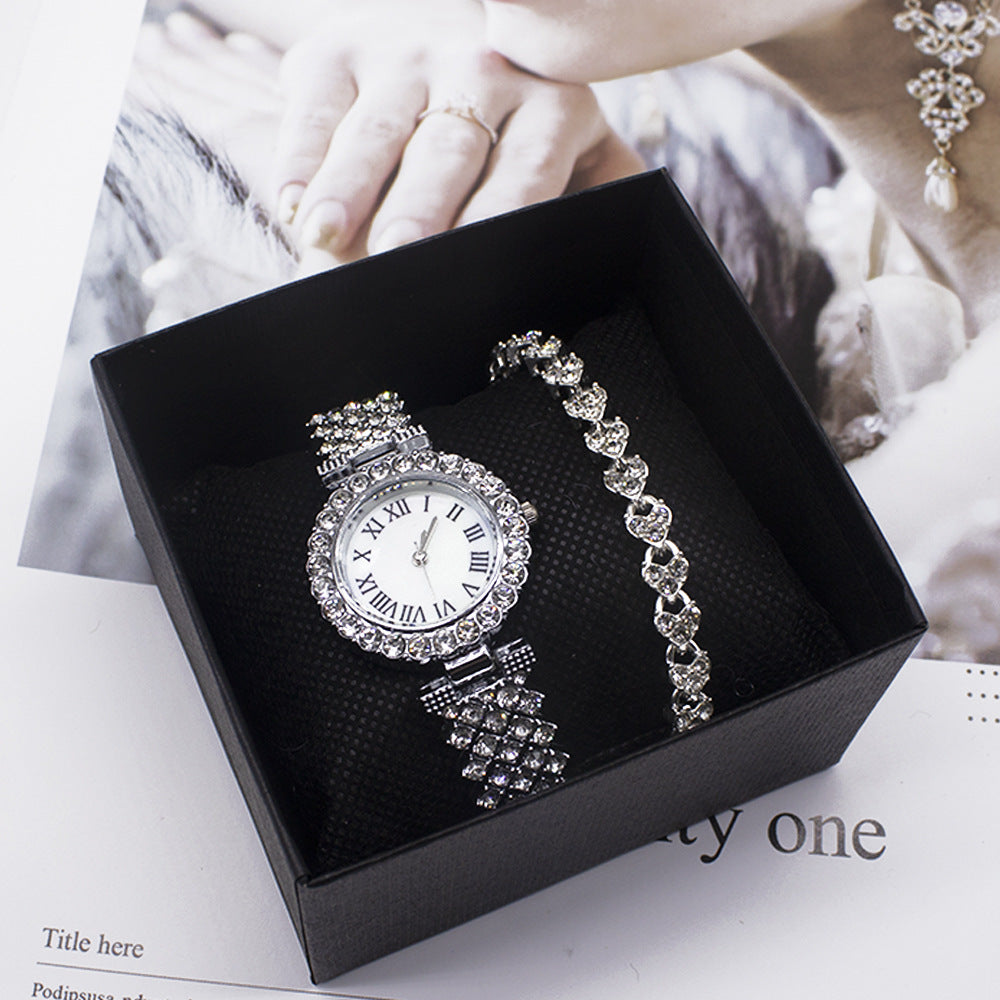 Armbanduhr-Armband Damenuhr Mode Diamant Außenhandel Uhr Set