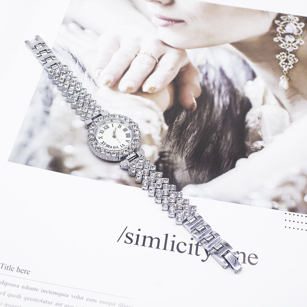 Armbanduhr-Armband Damenuhr Mode Diamant Außenhandel Uhr Set