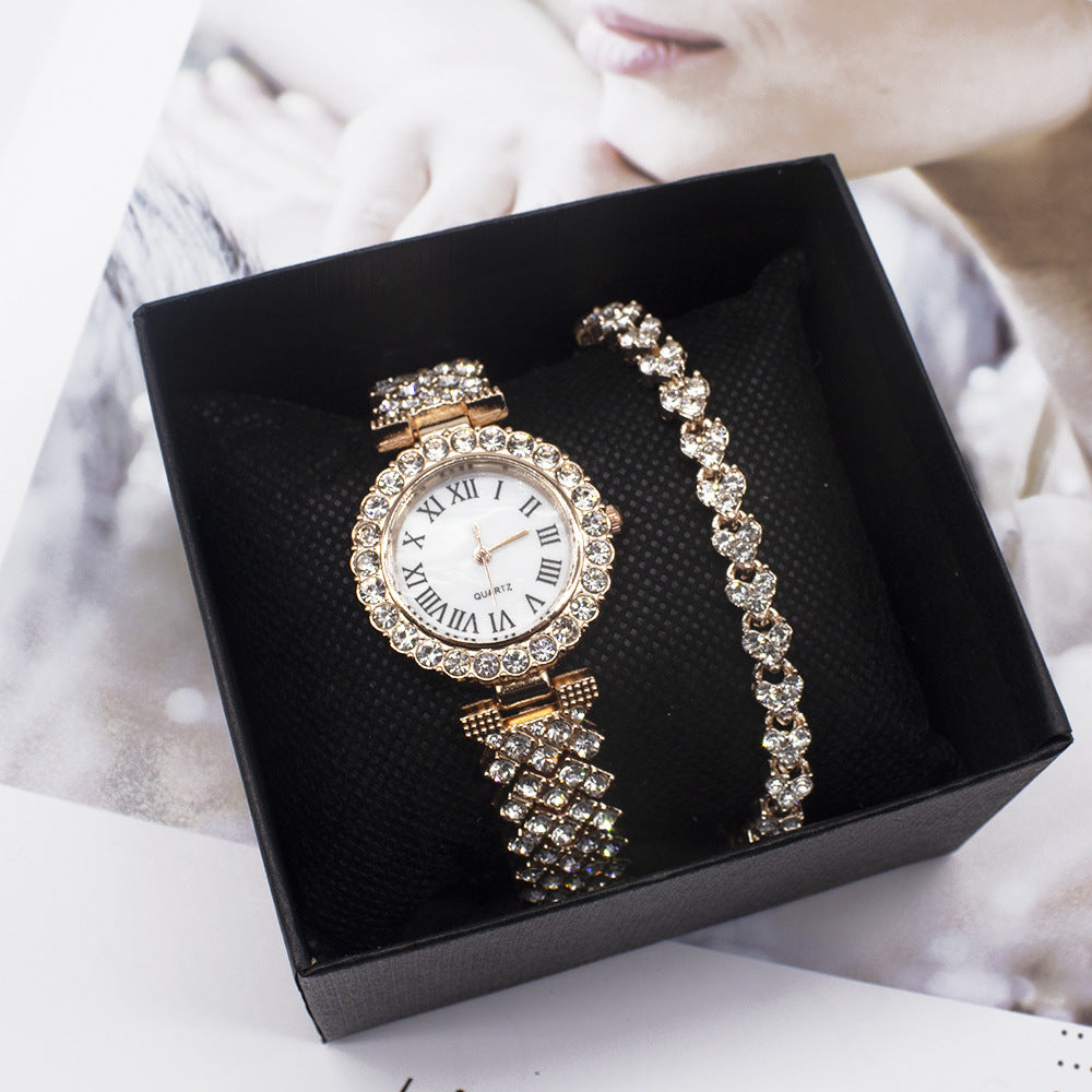 Armbanduhr-Armband Damenuhr Mode Diamant Außenhandel Uhr Set