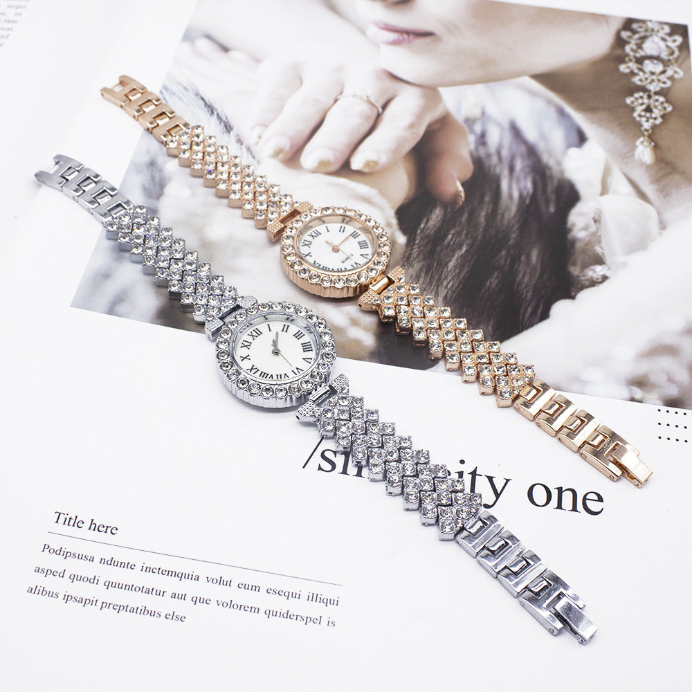 Armbanduhr-Armband Damenuhr Mode Diamant Außenhandel Uhr Set