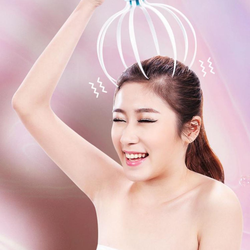 Electric Head Massager with Vibration | 8-Claw Head and Scalp Massager