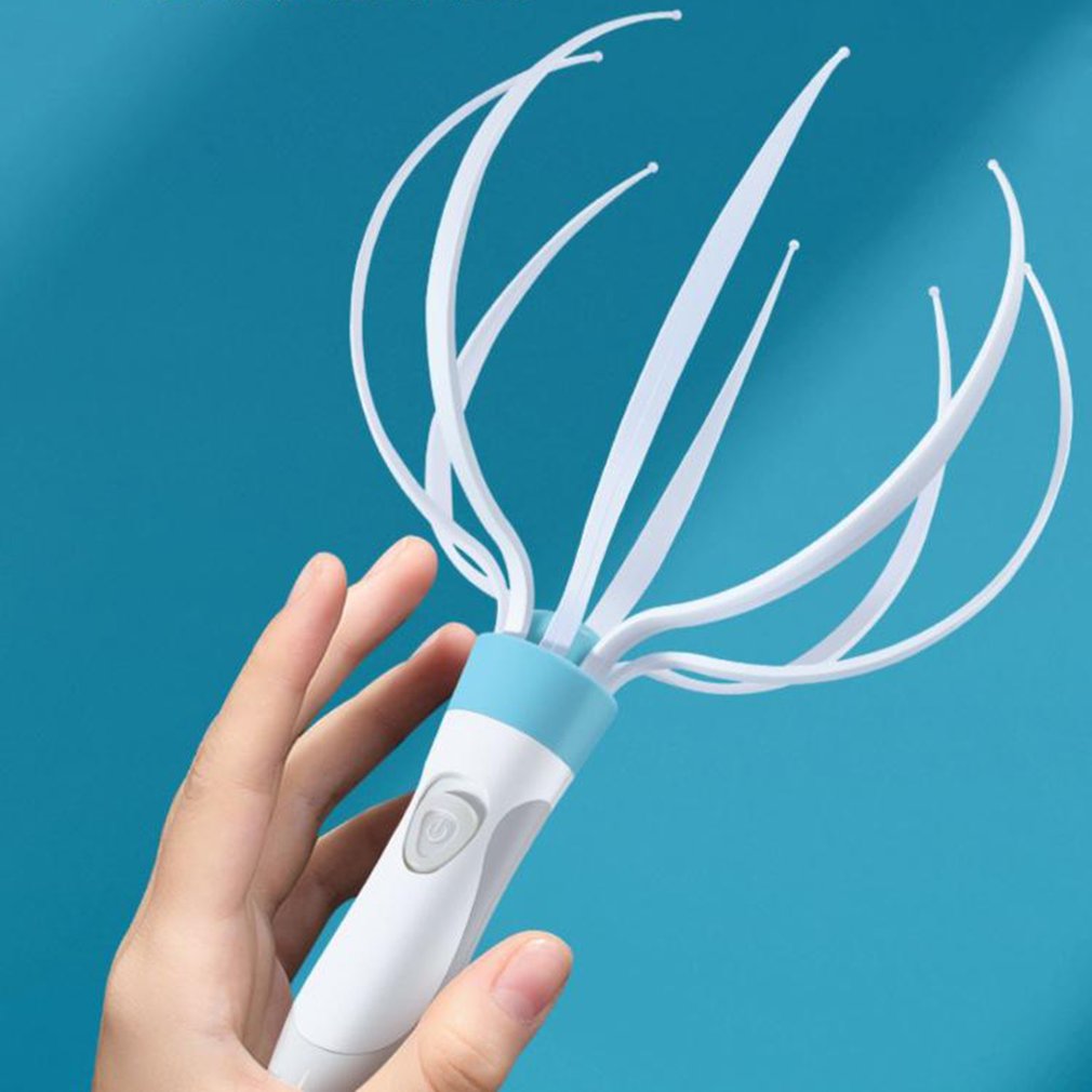 Electric Head Massager with Vibration | 8-Claw Head and Scalp Massager