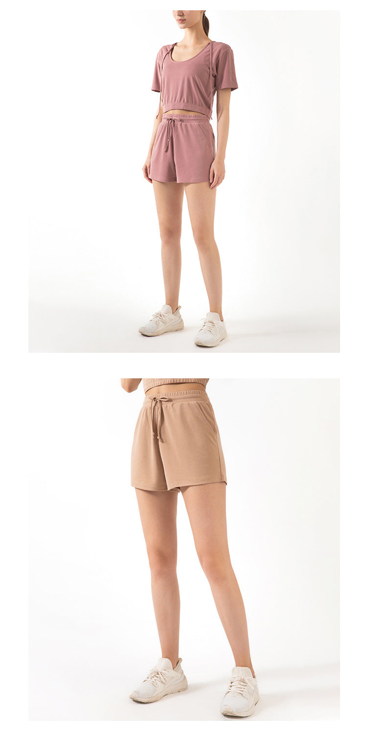 Women's Lace Shorts Loose Yoga Fitness Sports Summer Comfortable