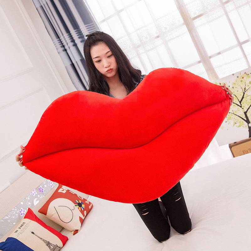 Lips Decorative Pillow | Creative Sofa Cushion Modern Design
