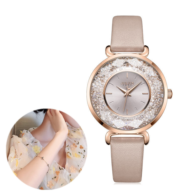 Women's Vintage Leather Watch | Elegant Forest Fashion Watch