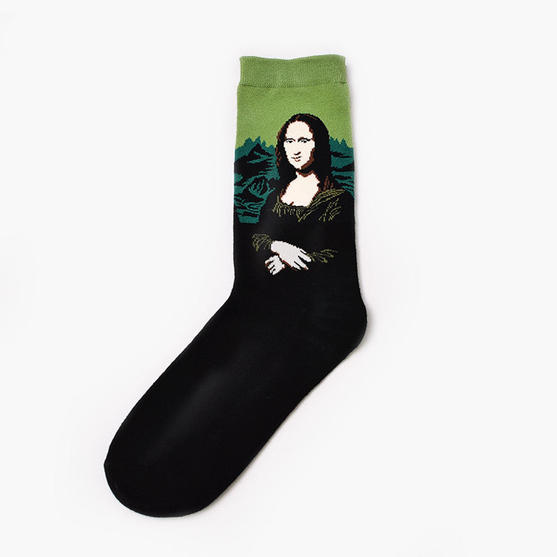 Men's Art Socks Retro Painting | Cotton Trend Socks