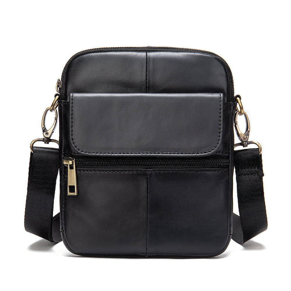 Men's Leather Hip Bag Crossbody | Versatile Phone Pouch