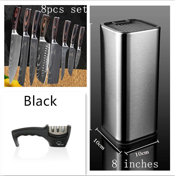 Kitchen Knife Set Stainless Steel | Chef Knife Cleaver Professional